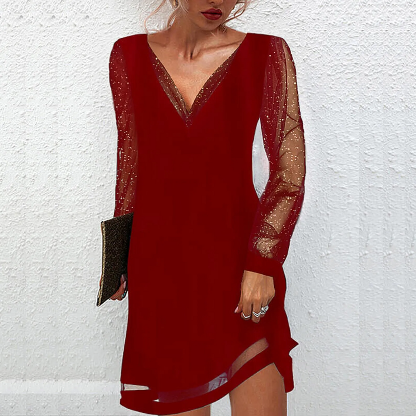 AvaBella™ – Vestido Elegante de Cuello en V