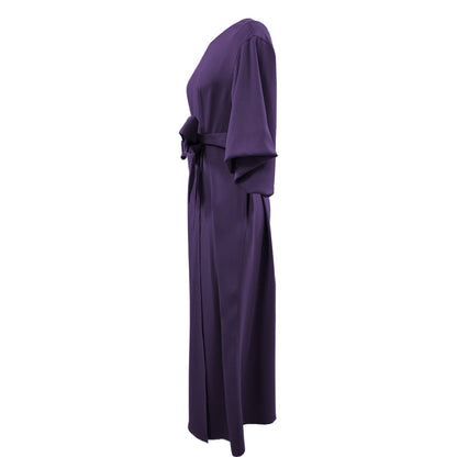 Vestido elegante con mangas abullonadas