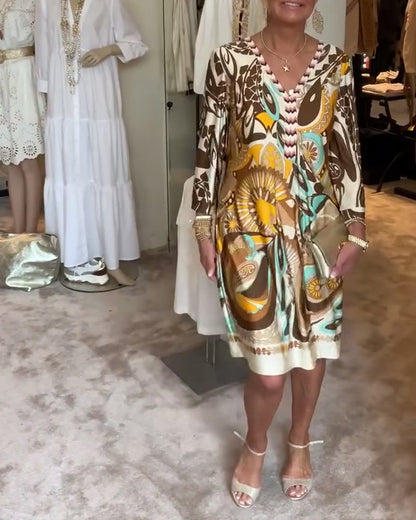 Mariane™ - Vestido de Impresión Vintage