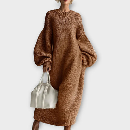 Vestido Maxi de Punto Oversized y Confortable