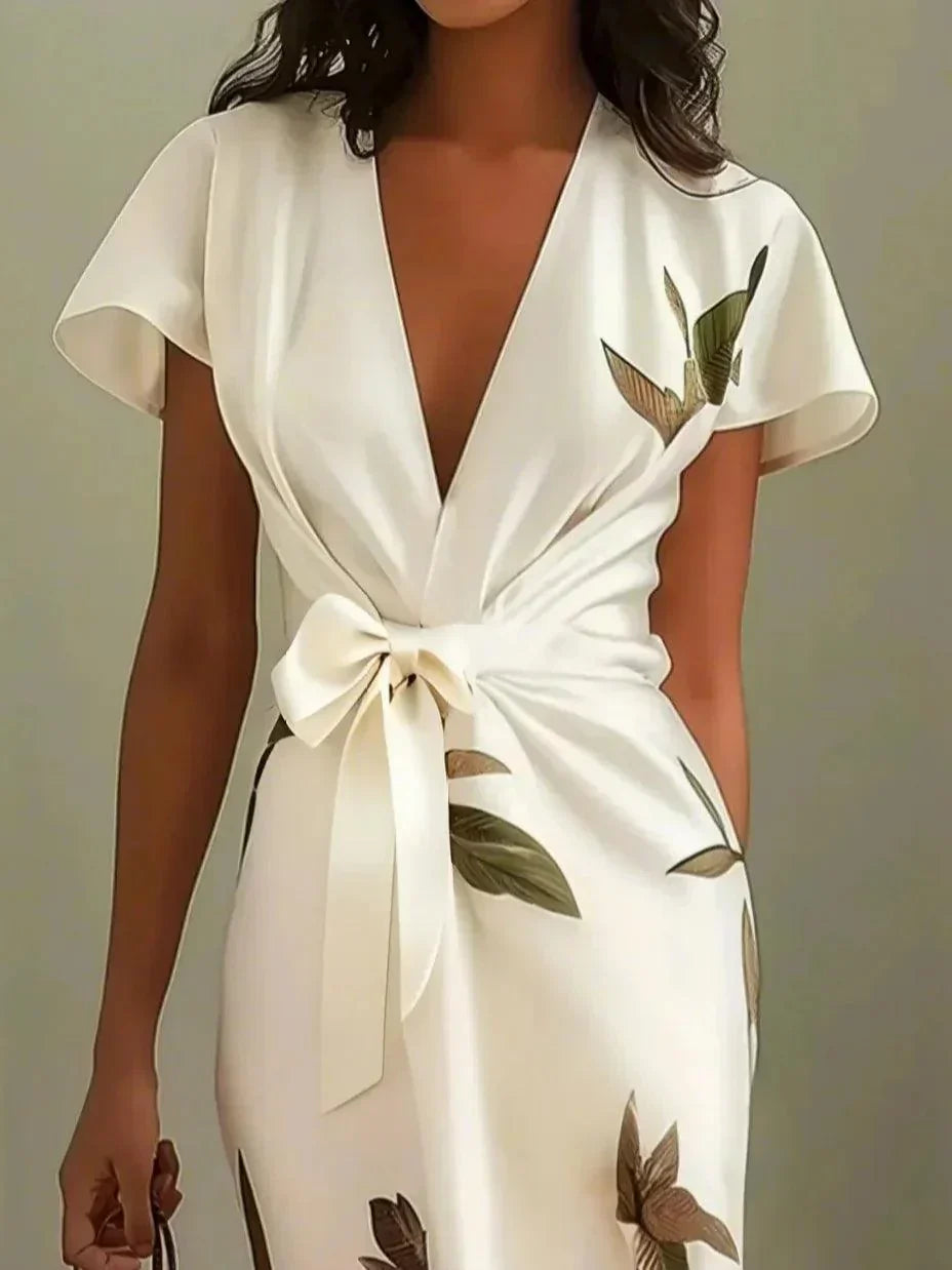 Elin™ | Vestido envolvente elegante con estampado floral