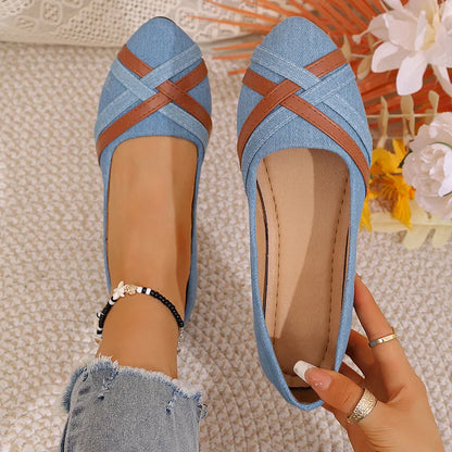 Edvige - Sandalias de Denim Chic