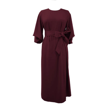 Vestido elegante con mangas abullonadas