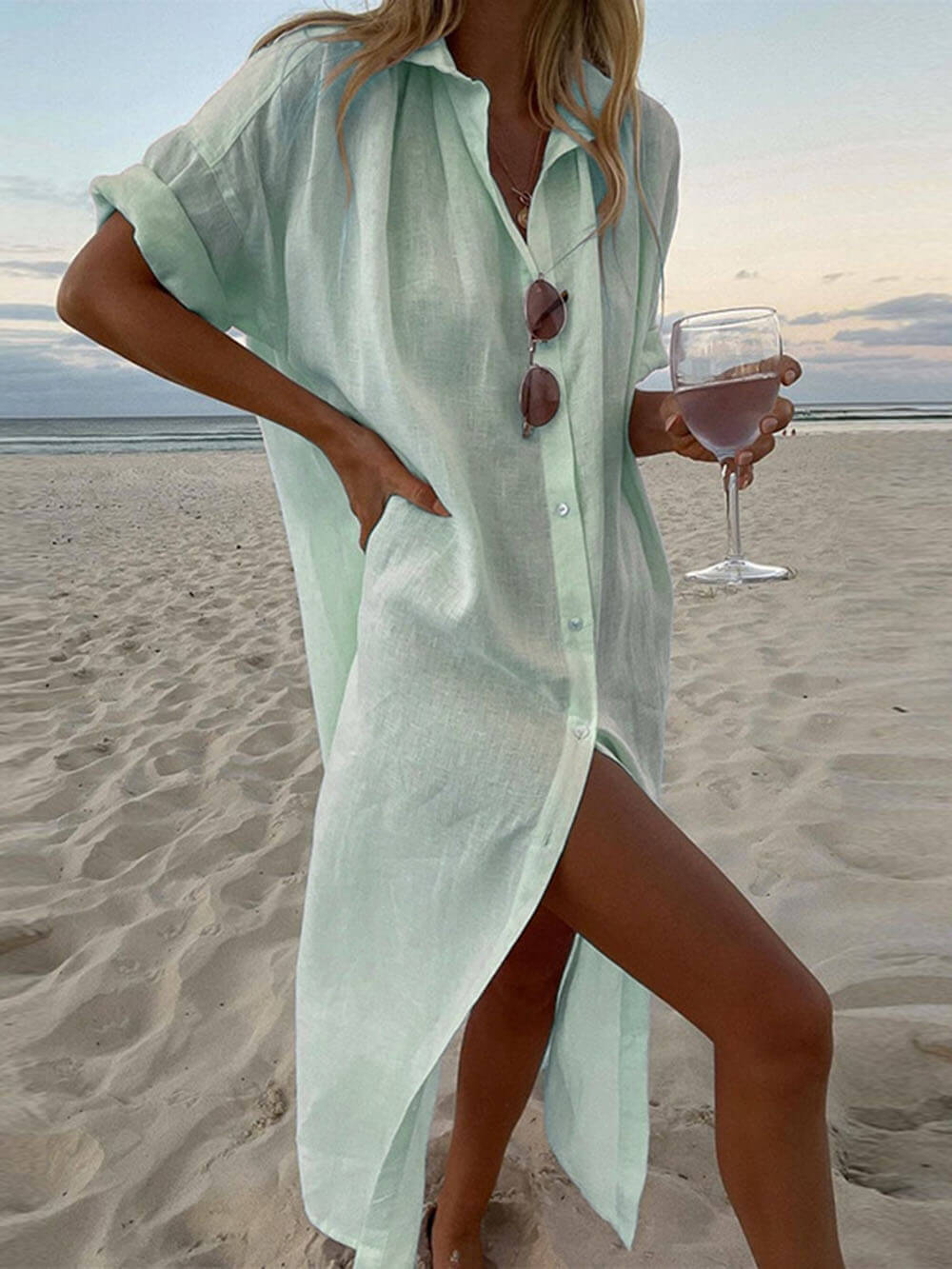 Vestido Camisero Maxi Concepto Simple