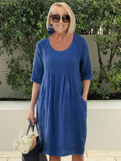 Renée | Vestido Midi con Bolsillos