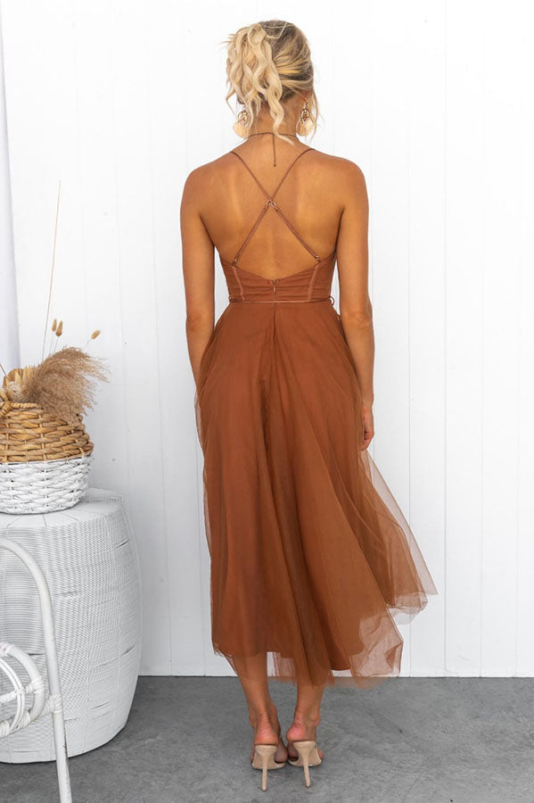Vestido Largo Elegante con Bustier - Vestido de Ceremonia Fluido