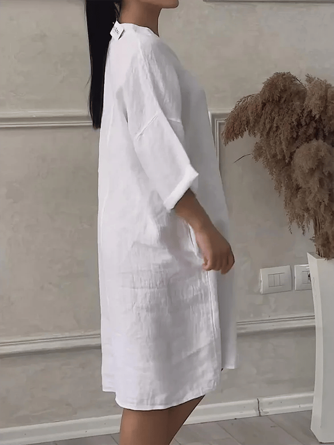 Aeris™ - Vestido V-Cuello Sin Esfuerzo