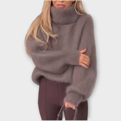 Suéter Oversize con Cuello Alto