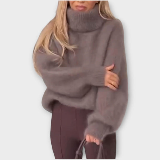 Suéter Oversize con Cuello Alto