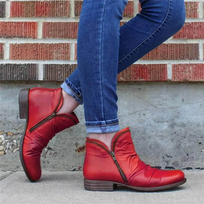 Cassiana - Botas de Cuero Relajadas