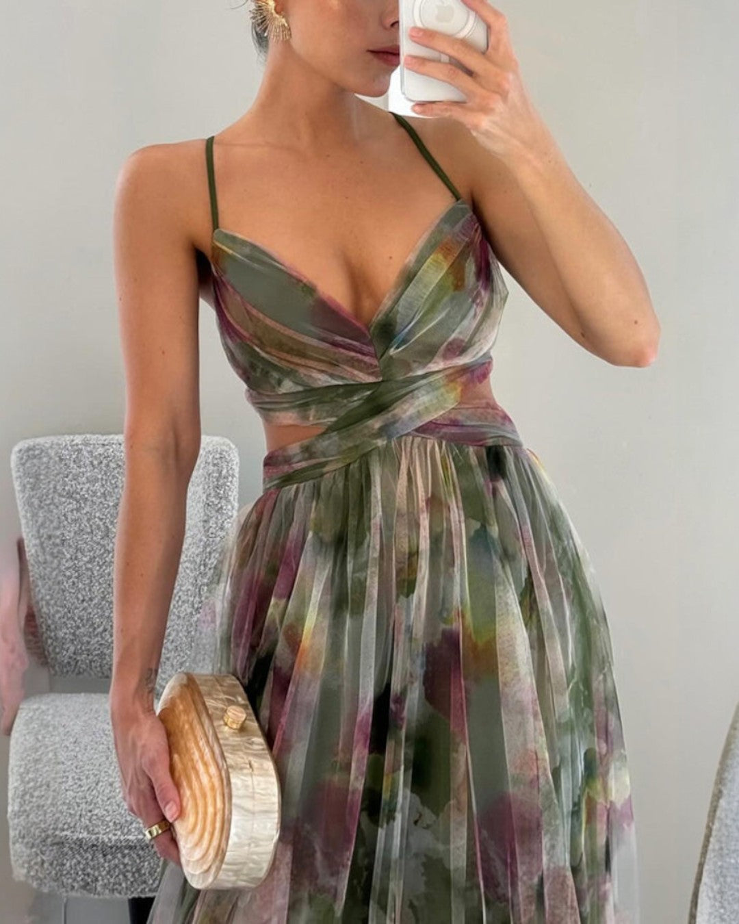 Giselle™ | Encantador Vestido Maxi con Estampado Floral