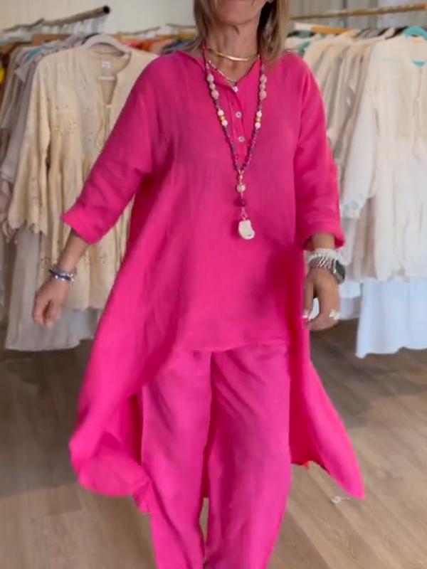 CAELIRA – CONJUNTO CASUAL DE DOS PIEZAS PARA MUJER