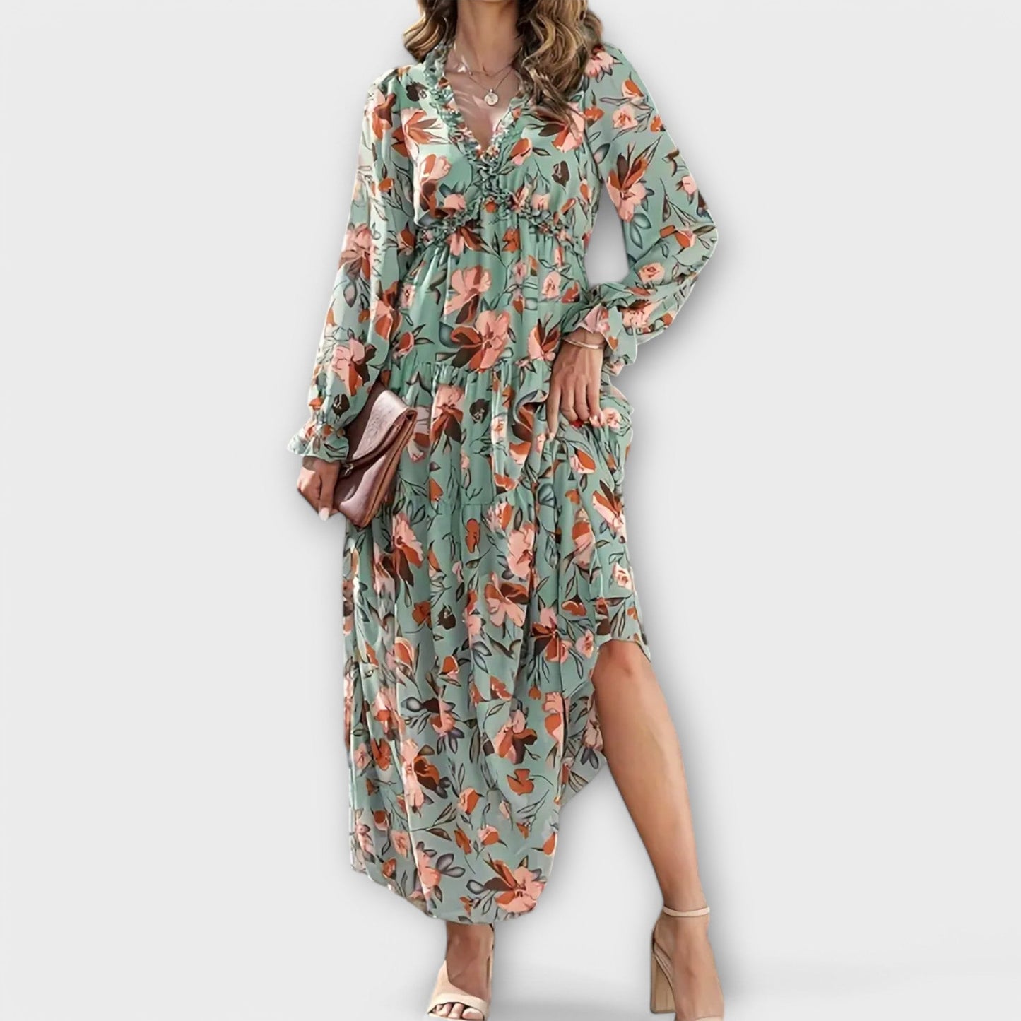 Juno - Elegante Vestido Maxi Floral