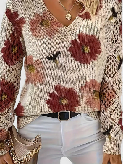 CHARLIE – SUÉTER DE PUNTO CON ENCANTO FLORAL