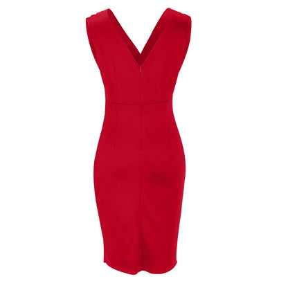 Estelle | Vestido Ajustado con Escote en V y Abertura