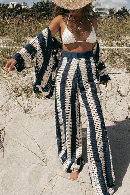 Amelia | Conjunto Rayado Elegante y Cómodo