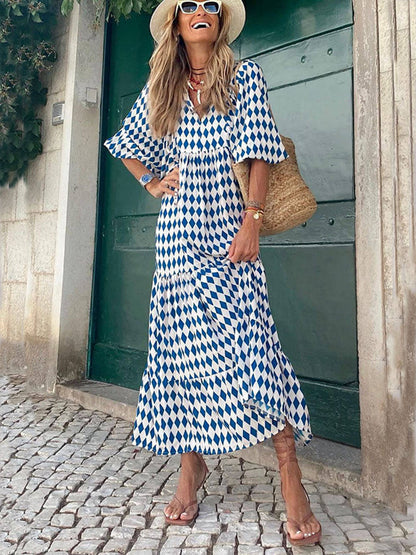 Vestido Maxi Impreso Bohemio
