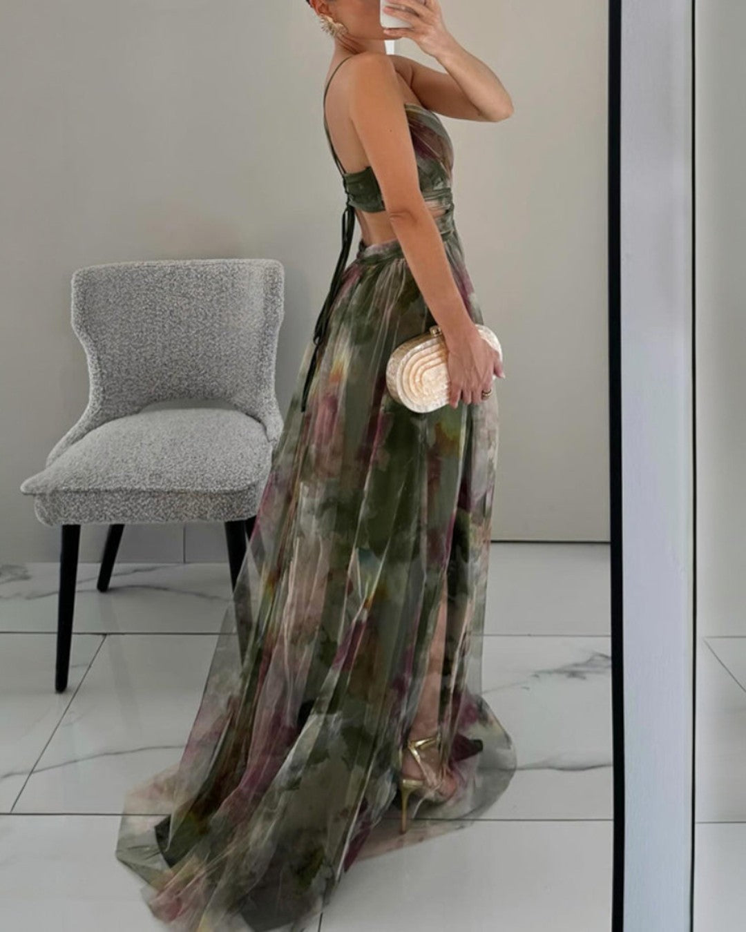 Giselle™ | Encantador Vestido Maxi con Estampado Floral