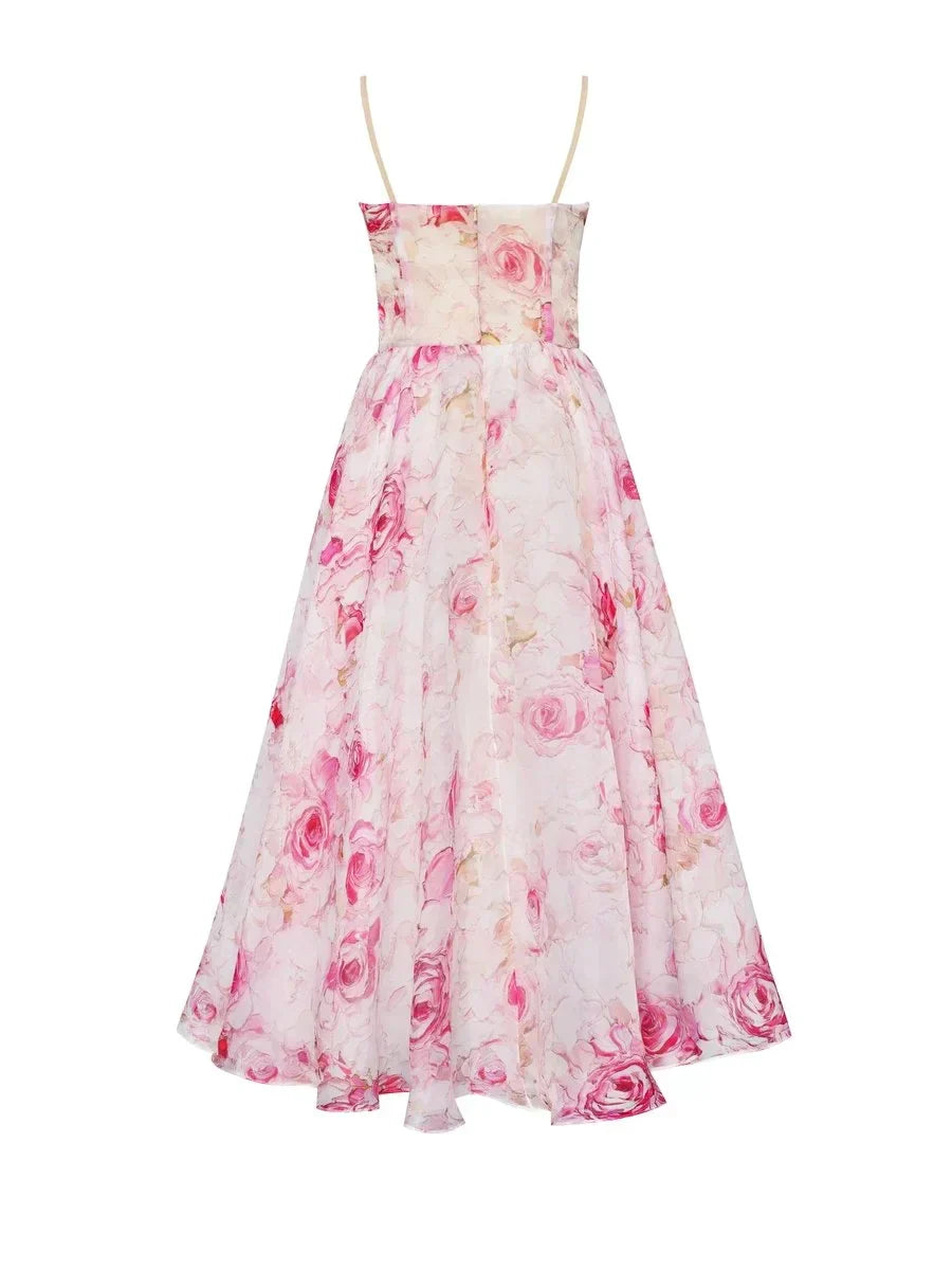 Emilia - Elegante Vestido Sin Mangas Impreso