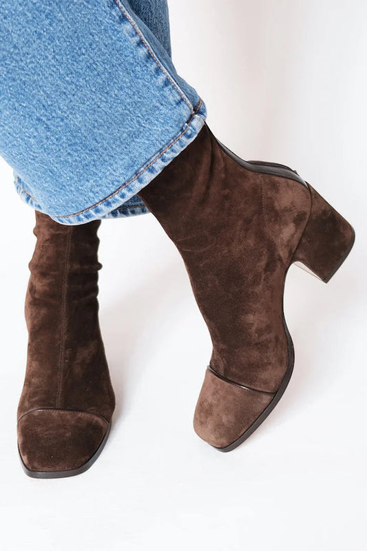 Gemma | Botas de Tacón con Punta Cuadrada