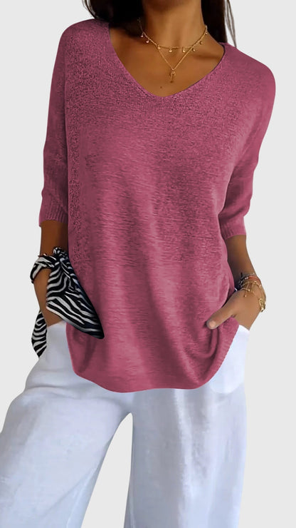 Cassandra™ | Top Elegante de Cuello en V