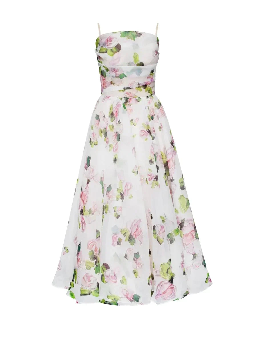 Emilia - Elegante Vestido Sin Mangas Impreso