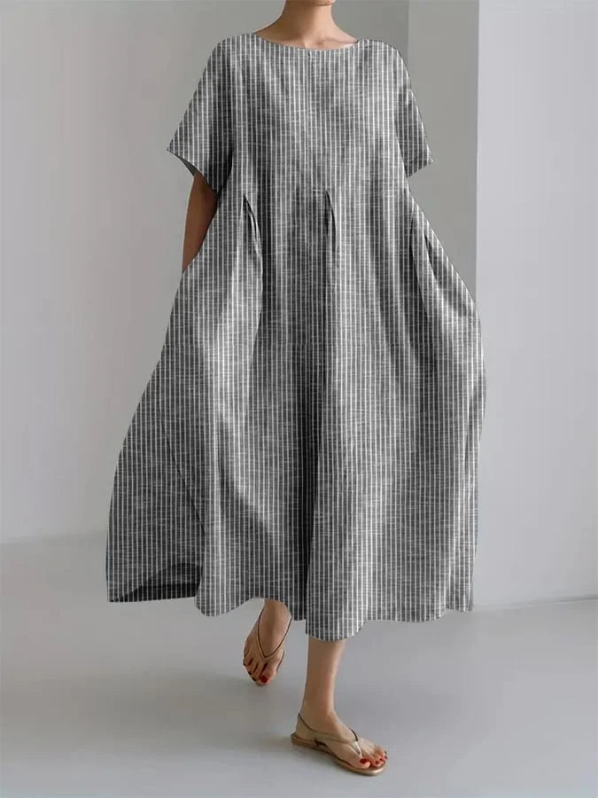 Bianca™ | Vestido Largo Casual con Corte Cómodo y Estilo Retro
