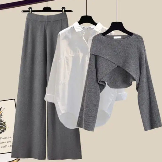 AMIRA – CONJUNTO CÓMODO DE TRES PIEZAS CON MANGAS LARGAS