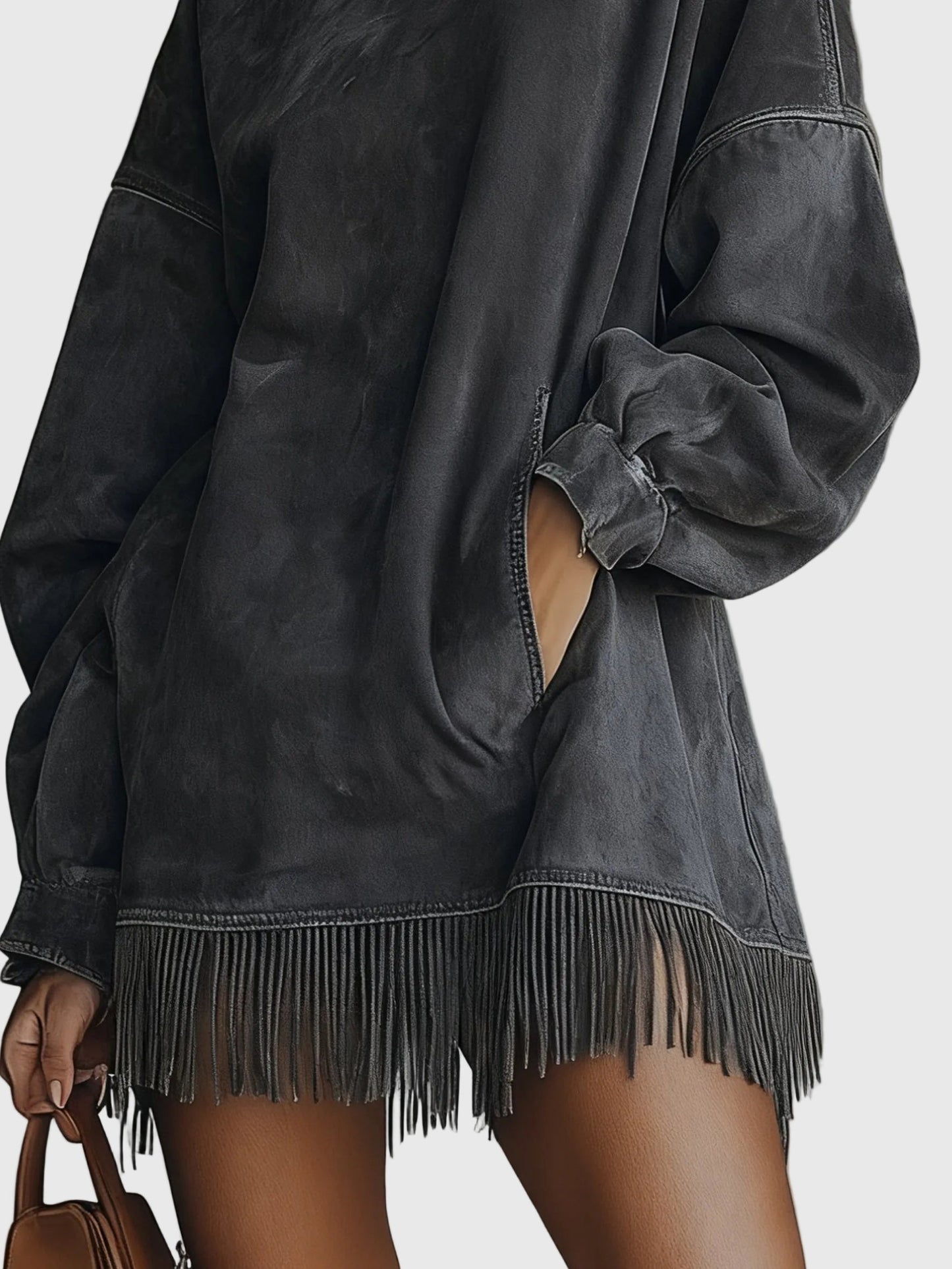 Oliva | Vestido de Cuello Alto