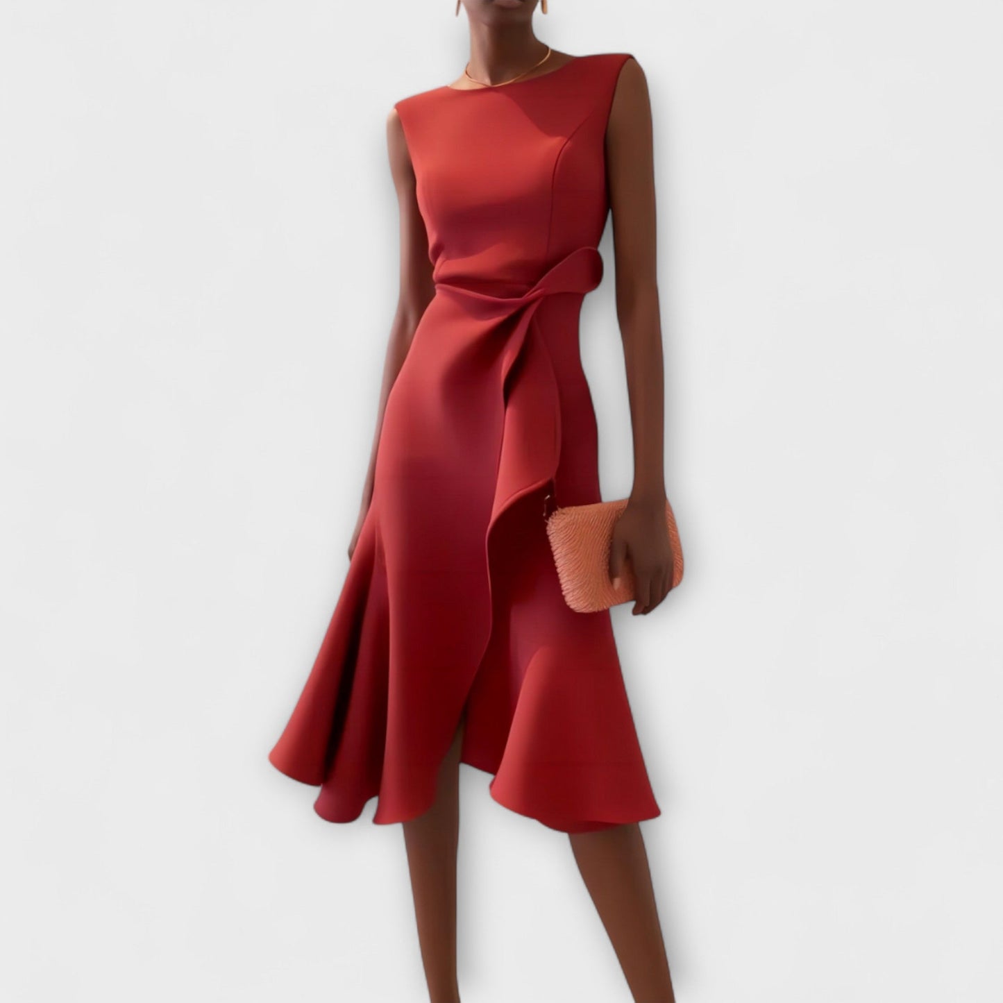 Juliette – Vestido Midi Asimétrico con Drapé