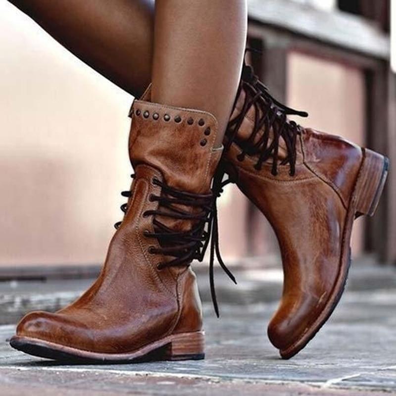Anita - Botines de Cuero Elegantes