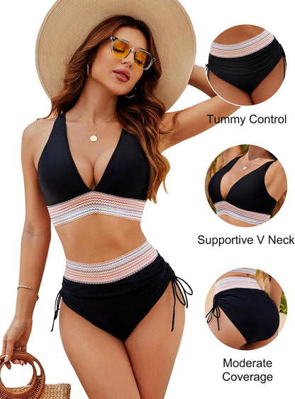 AZALEA – CONJUNTO DE BIKINI DE CINTURA ALTA
