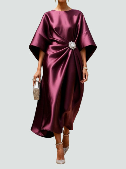 DAKOTA – VESTIDO DE NOCHE ELEGANTE CON DRAPEADO