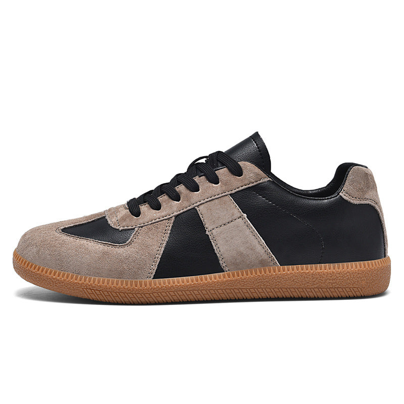 Irene - Zapatillas elegantes de cuero y lona para mujer