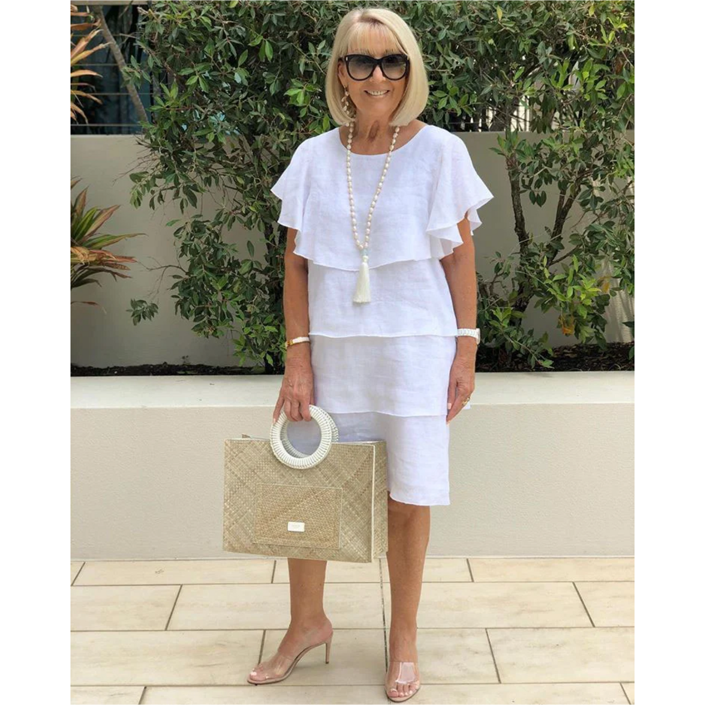 Yvonne – encantador vestido de volantes en capas