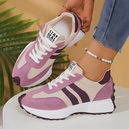 Lauren - Zapatillas casuales con suela gruesa para mujer