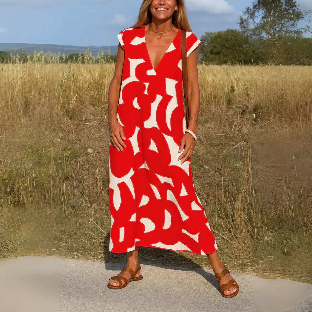Tatiana™ | Vestido Maxi con Detalles de Bordado.
