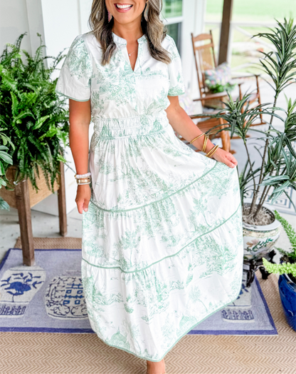 SAVANNAH – VESTIDO MAXI EN CAPAS DE ELEGANCIA INTEMPERAL