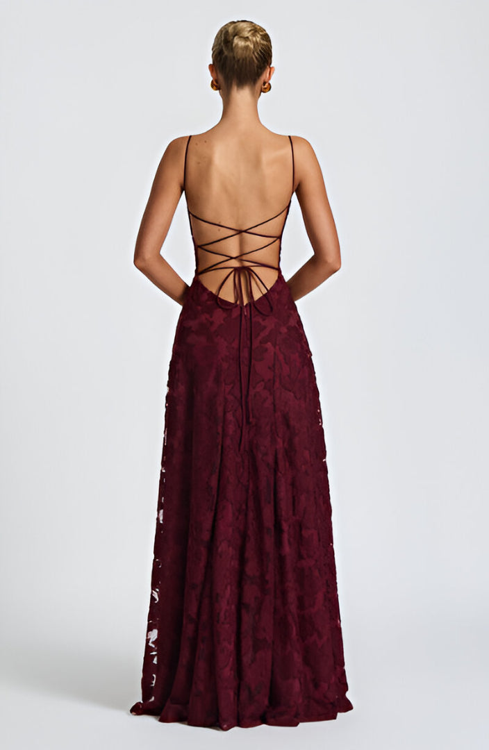 Vestido Maxi Corsé de Encaje Eloisa