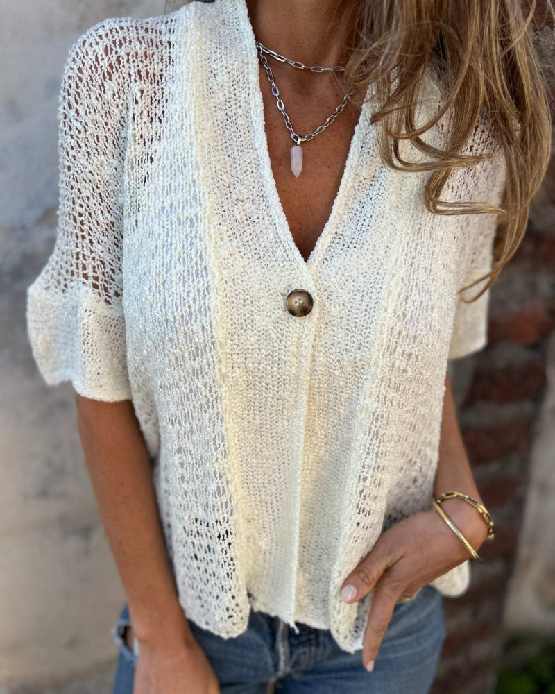 LINDSY - TOP ELEGANTE TEXTURIZADO