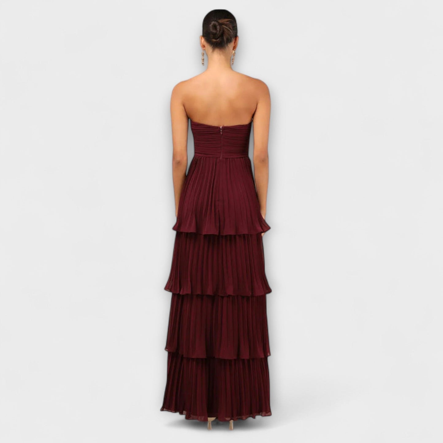 Lorena - Vestido Maxi Sin Mangas con Volantes
