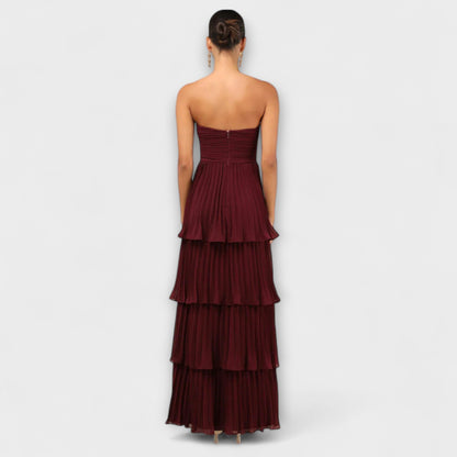 Lorena - Vestido Maxi Sin Mangas con Volantes