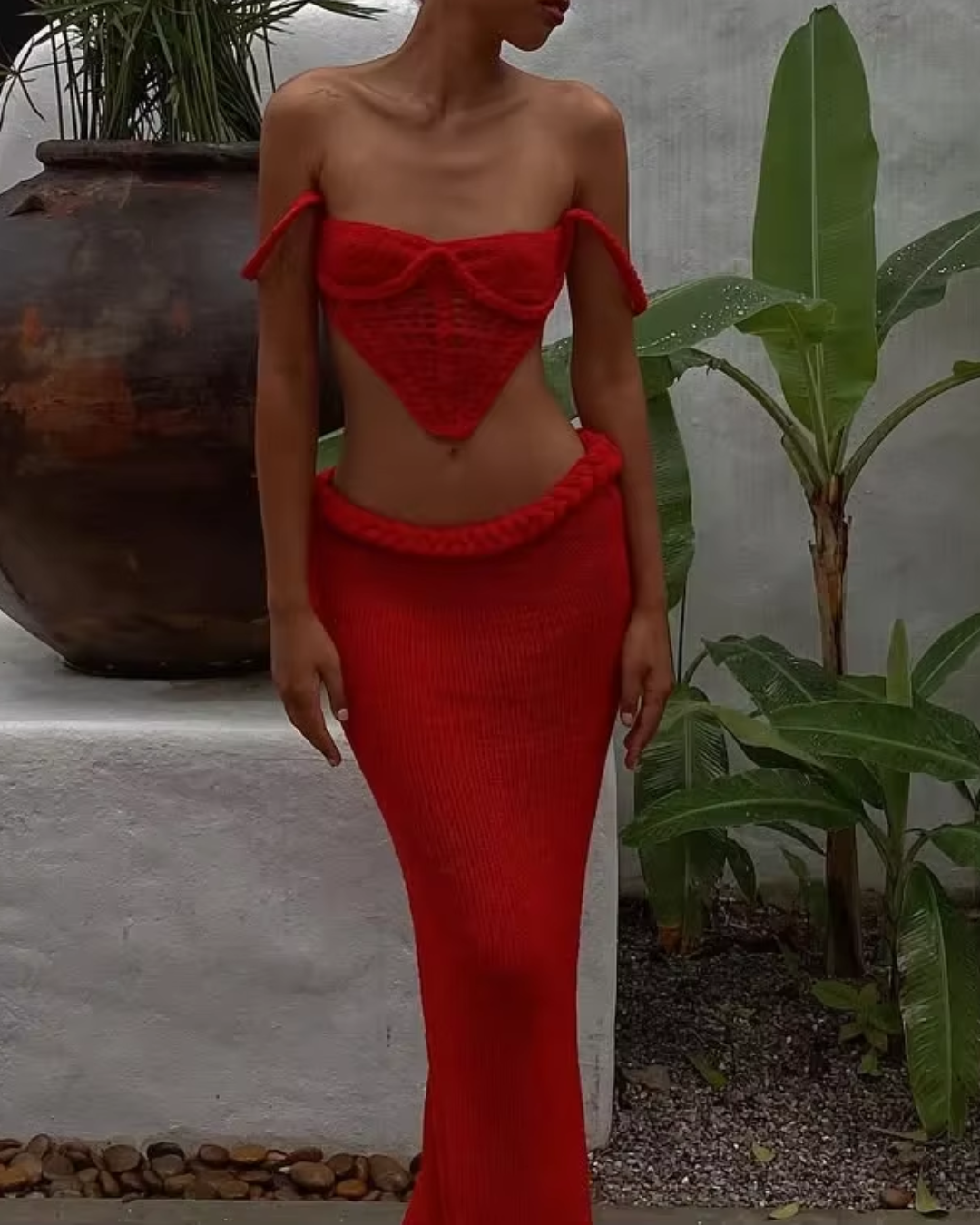 Madilyn - Conjunto de Dos Piezas de Punto