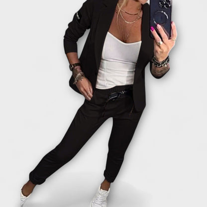 Vionne | Conjunto Elegante de Top, Chaqueta y Pantalones