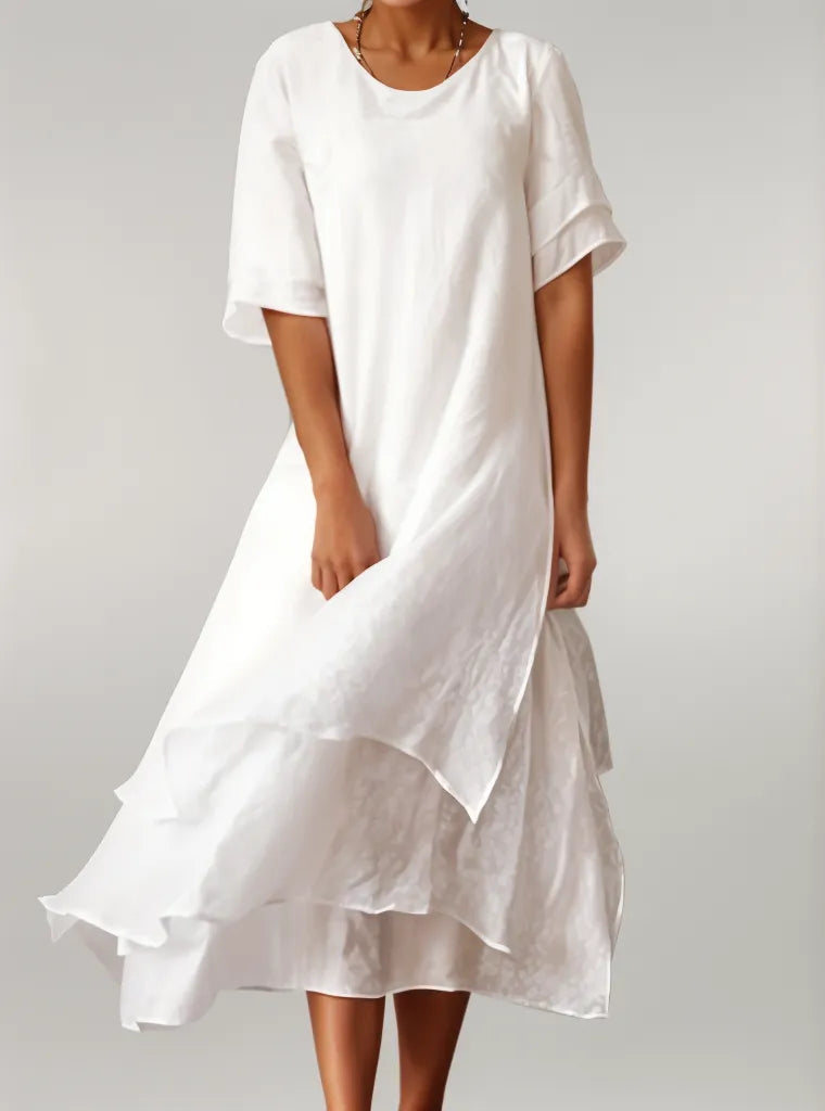 ELOISE | Vestido Maxi de Algodón Elegante