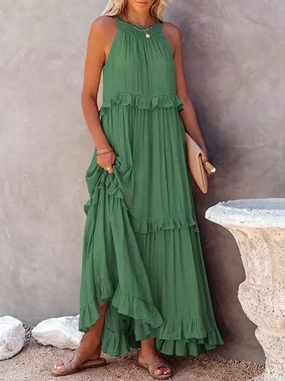 Mabel | Vestido Maxi Ruffle Breeze