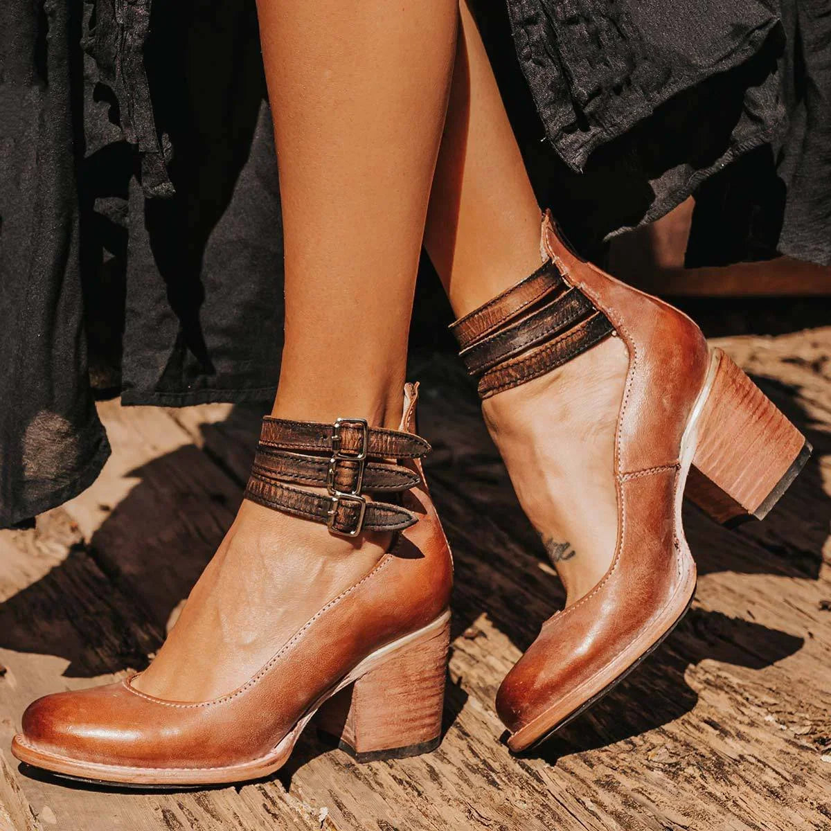 Sorellina - Botines de Cuero Chic