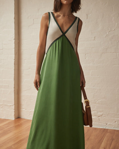 Laken – Vestido Maxi Ligero con Escote en V