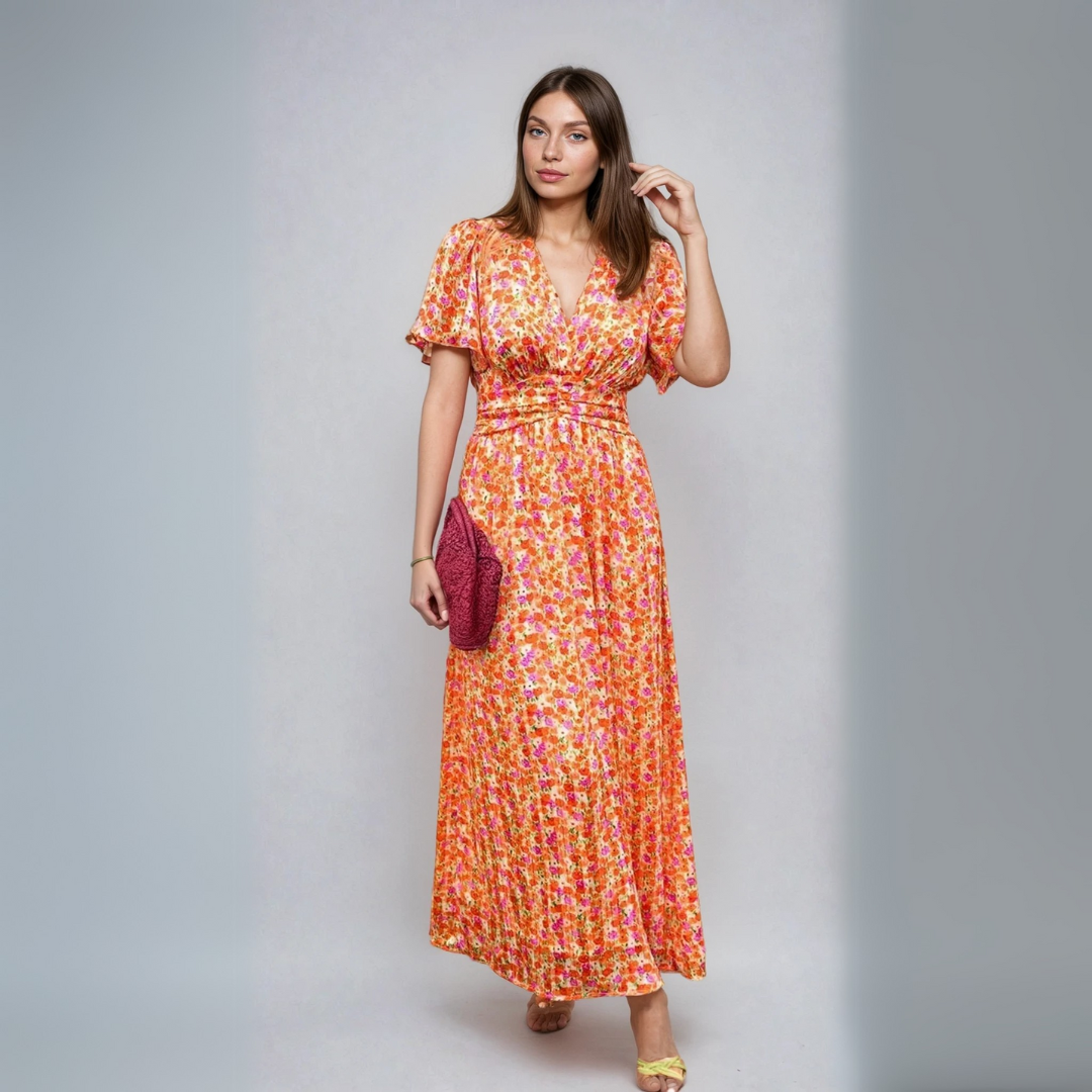 Pauline – Vestido largo con estampado floral