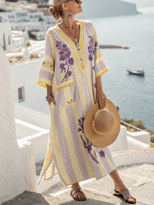 Vestido de Lino Bohemio